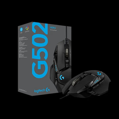 Logitech G502 HERO Master Wired Gaming Mouse - Esports Machinery with Customizable Macros for FPS and MOBA Games